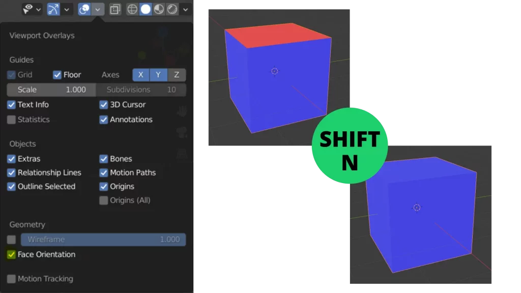 Modification-normals-blender