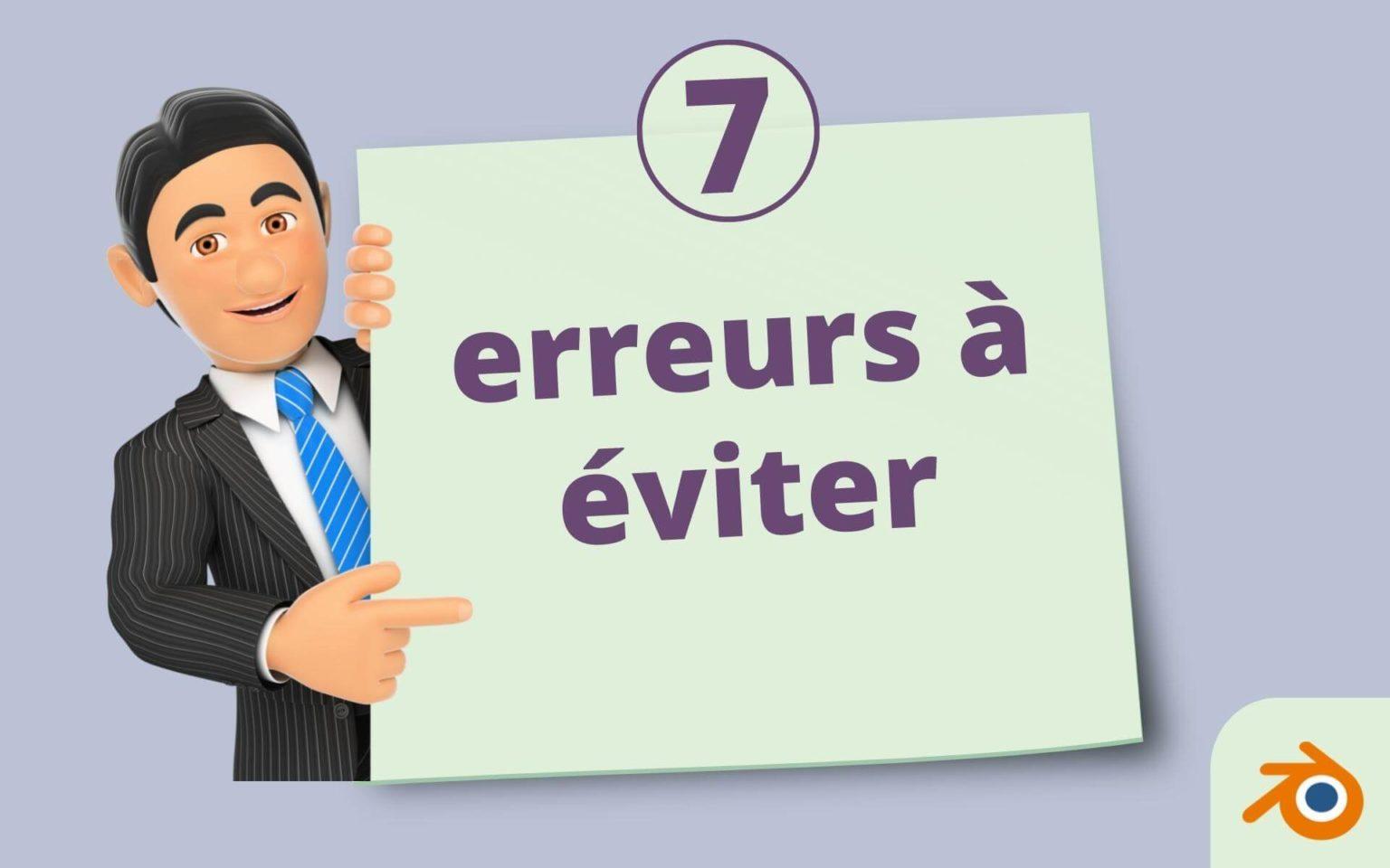 Les 7 erreurs les plus courantes dans Blender | Blendamator