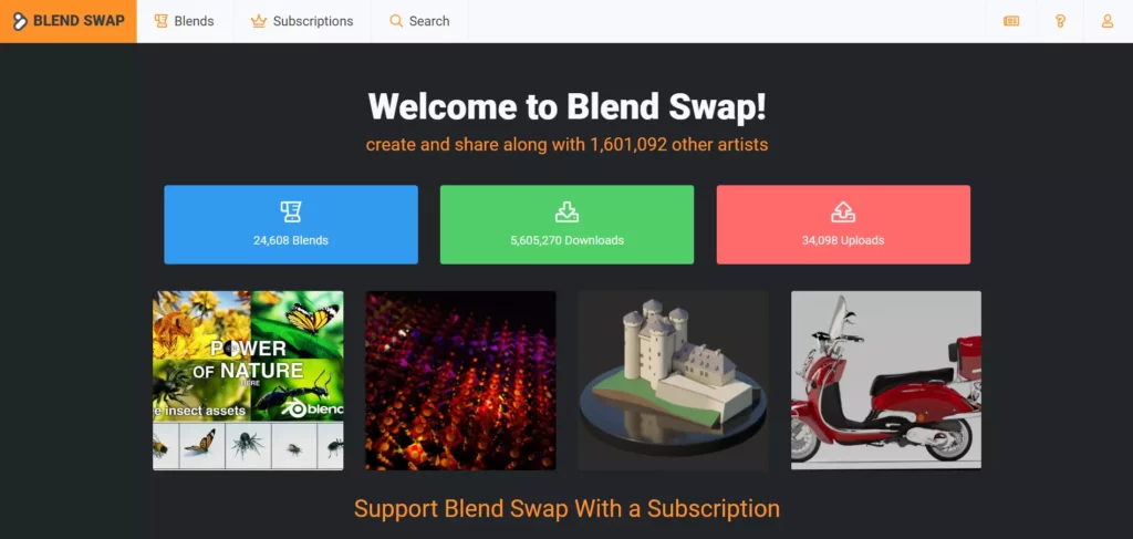 site blendswap.com