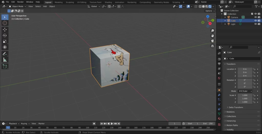 mode rendu blender