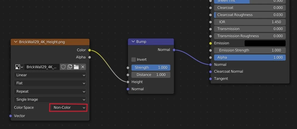 ajout de la height map dans Blender