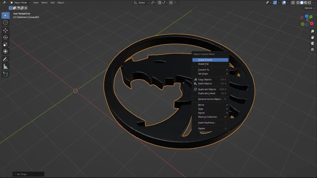 lissage des arêtes et des angles de l’objet dans Blender