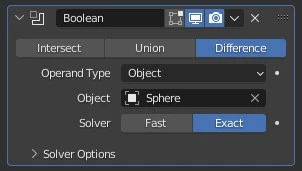 optimisation des performances du booléen dans Blender