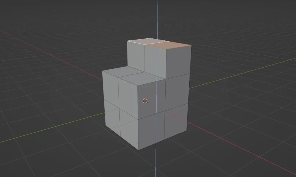 extrusion par region dans Blender