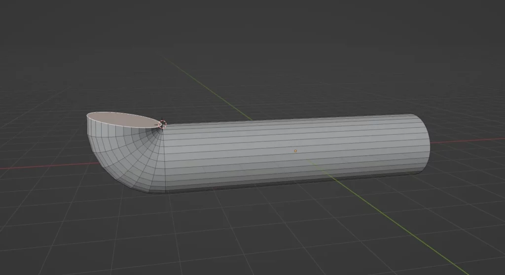 extrusion par rotation dans Blender