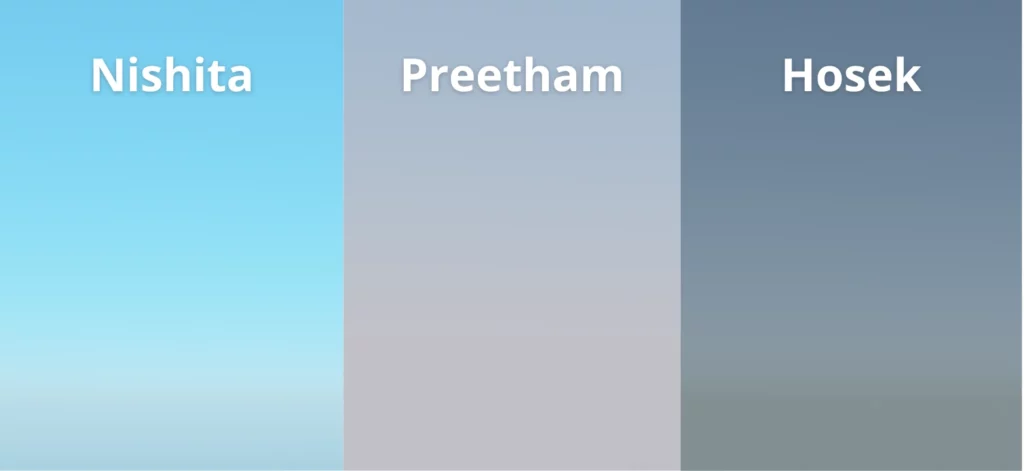 Illustration des 3 types de ciel disponibles dans le node "Sky Texture" de Blender