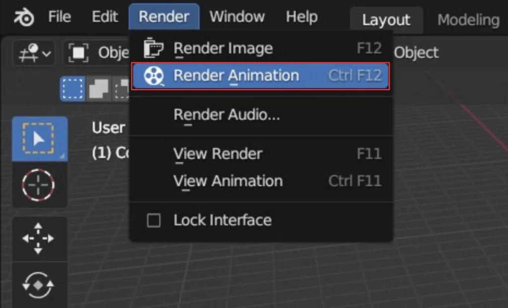 rendu animation blender