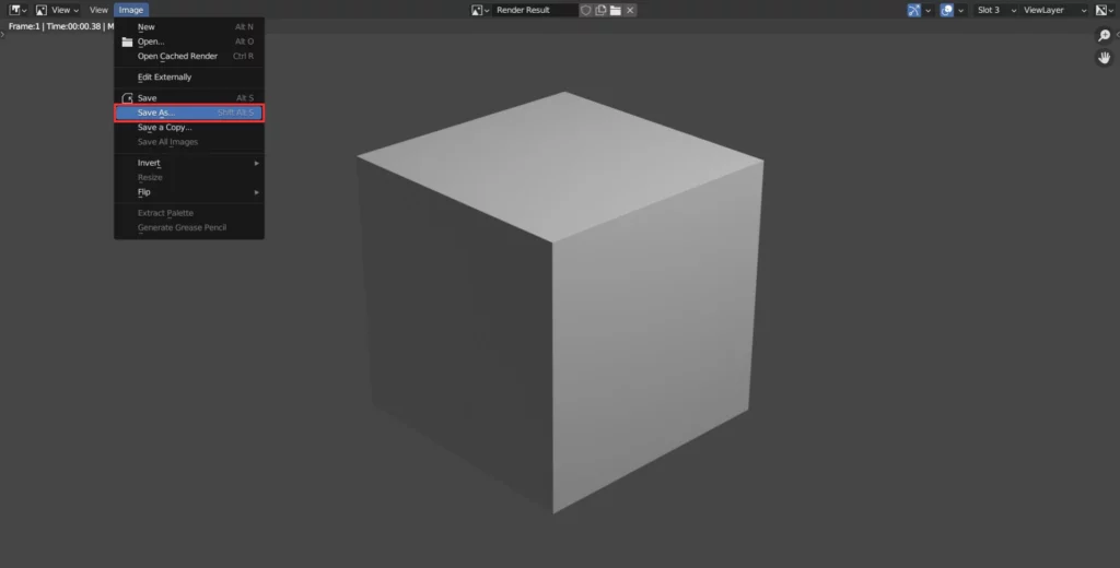 save render blender