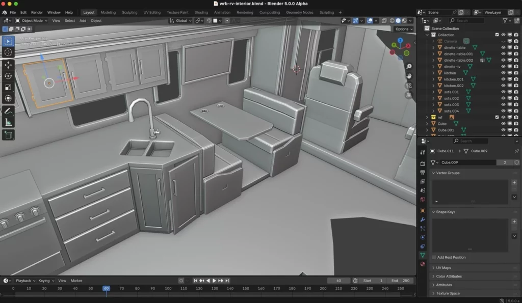 scene lourde dans Blender